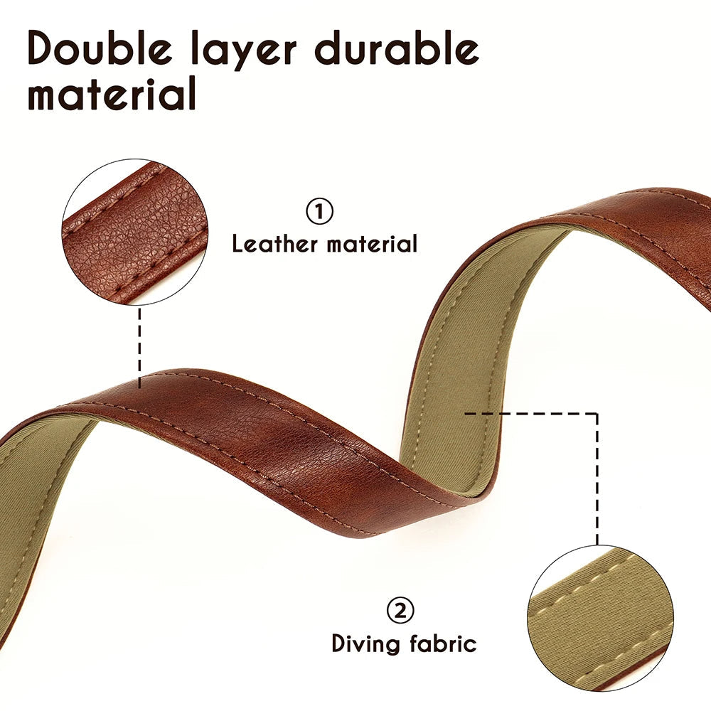 1,5 m lange Hundeleine aus Leder - Schleppleine Hund