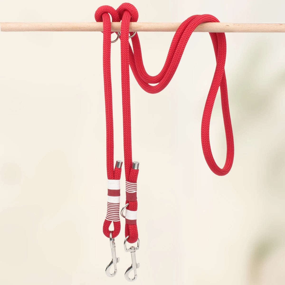 Doppelte Hundeleine aus Seil - Schleppleine Hund