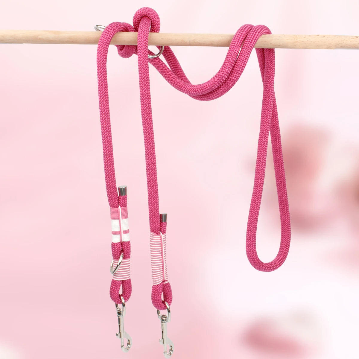 Doppelte Hundeleine aus Seil - Schleppleine Hund