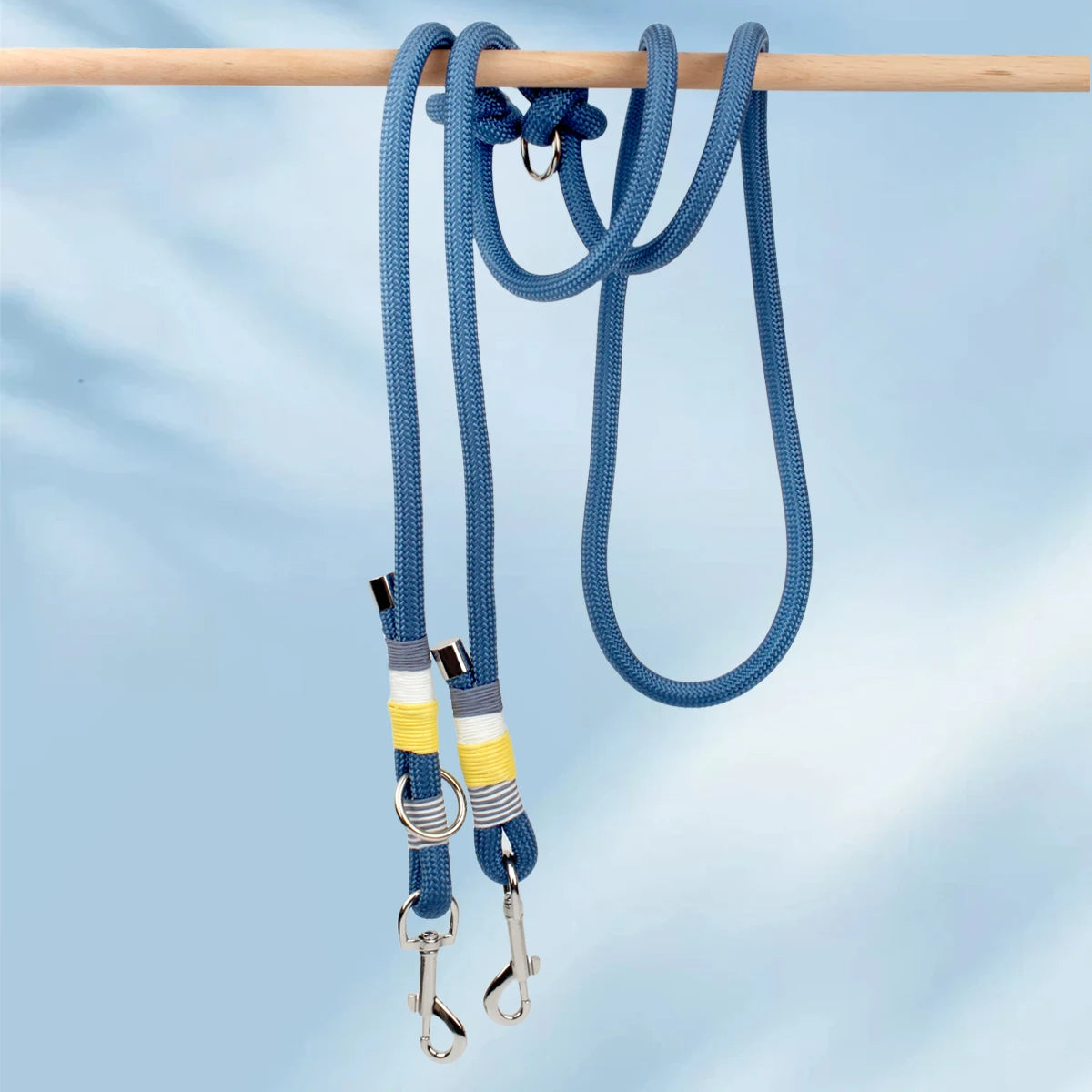 Doppelte Hundeleine aus Seil - Schleppleine Hund