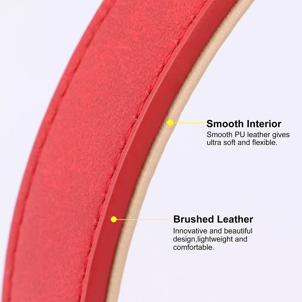 Hundeleine mit Gepolstertem Griff aus Weichem PU-Leder - Schleppleine Hund