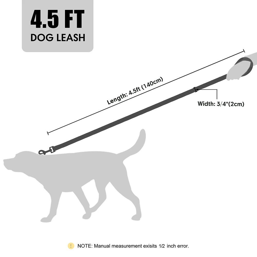 PU-Leder Hundeleine - Schleppleine Hund