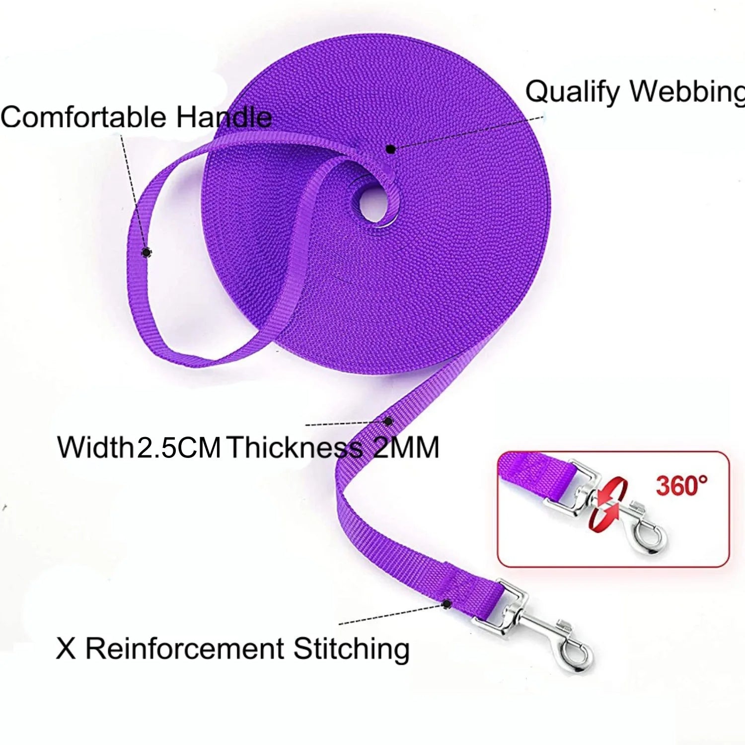 Strapazierfähige Leine für Das Hundetraining - Schleppleine Hund