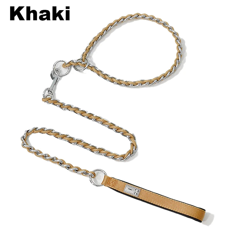 Beißfeste Kettenleine - Schleppleine Hund