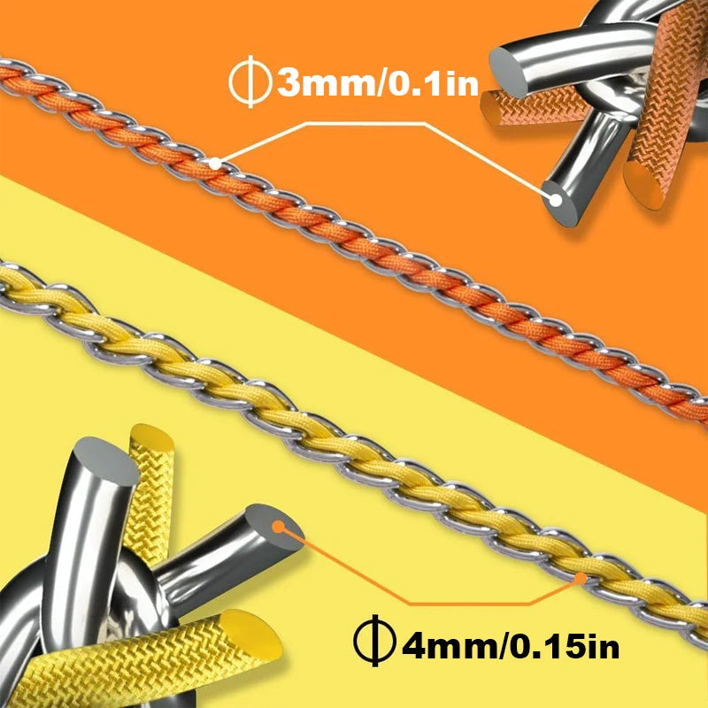 Beißfeste Kettenleine - Schleppleine Hund