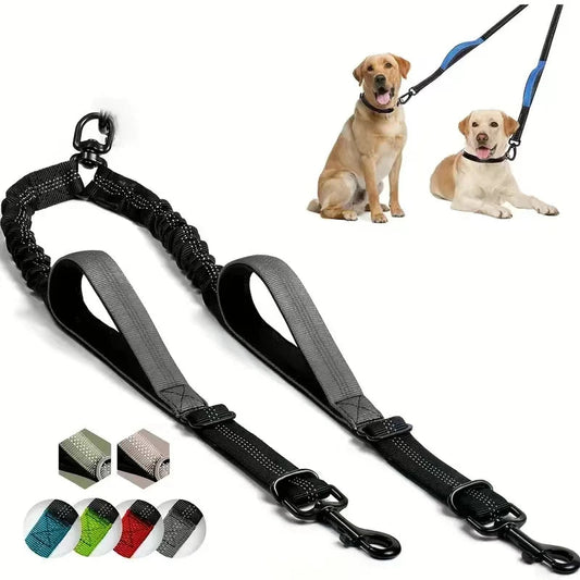 Doppelleinen Kupplung für Hunde - Schleppleine Hund