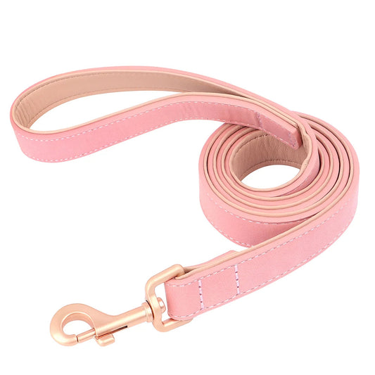 Hundeleine mit Gepolstertem Griff aus Weichem PU-Leder - Schleppleine Hund
