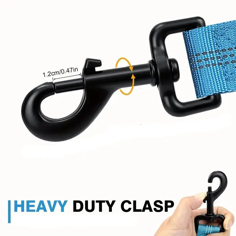 Stoßdämpfende Leine mit Doppelt Gepolsterten Griffen - Schleppleine Hund