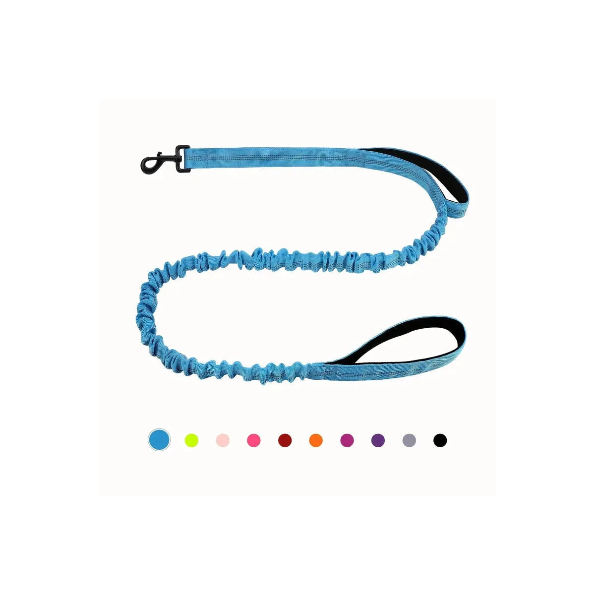 Stoßdämpfende Leine mit Doppelt Gepolsterten Griffen - Schleppleine Hund